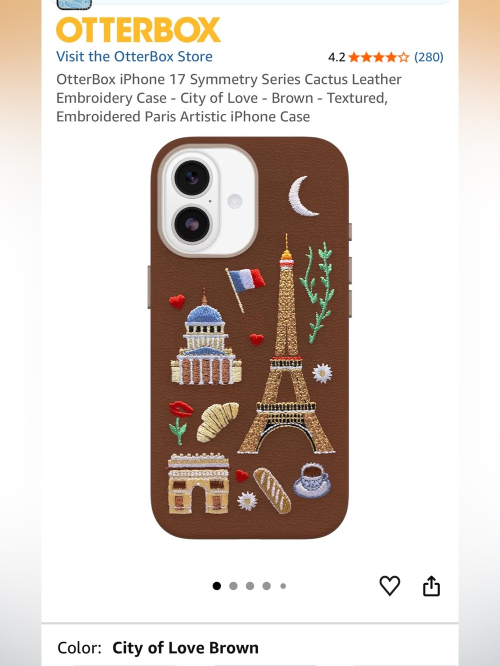 OtterBox Symmetry Series Case for iPhone 17 - City of Love